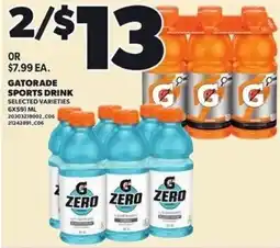 Loblaws Gatorade sports drink selected varieties offer
