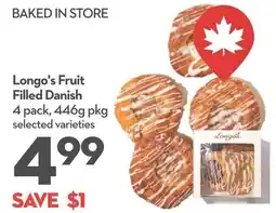 Longo's Longo's fruit filled danish offer