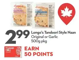 Longo's Longo's Tandoori Style Naan offer
