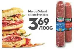 Longo's Mastro Salami selected varieties offer
