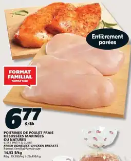 IGA Fresh boneless chicken breasts offer