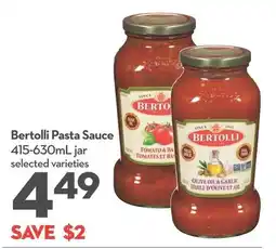 Longo's Bertolli pasta sauce offer