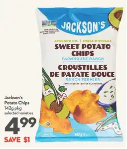 Longo's Jackson's sweet potato chips farmhouse ranch offer
