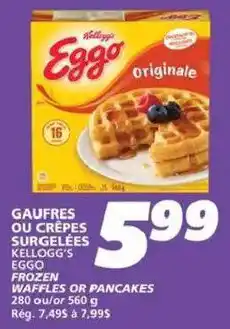 IGA Kellogg's Eggo Original Waffles or Pancakes offer