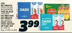 IGA Oasis fruit juice or iced tea offer