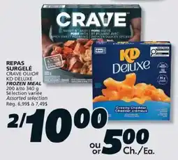 IGA Crave kd deluxe frozen meal offer