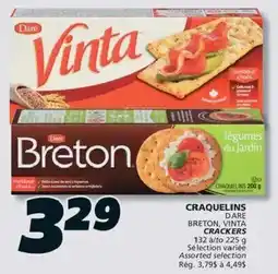 IGA Craquelins Dare Breton, Vinta Crackers offer