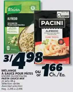 IGA Knorr pasta sauce mix offer