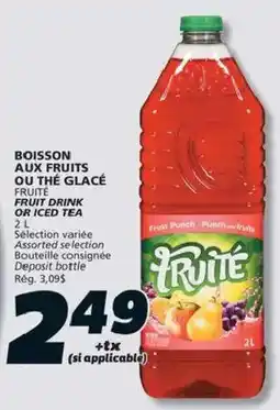 IGA Fruite fruit drink offer