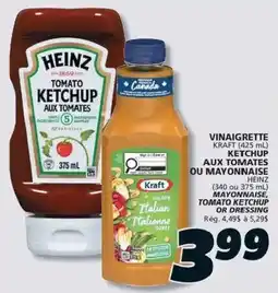 IGA Kraft vinaigrette or mayonnaise offer