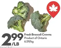Longo's Fresh Broccoli Crowns offer