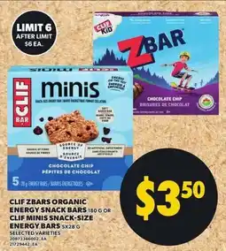 Loblaws Clif zbars organic energy snack bars offer