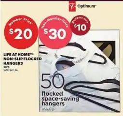 Loblaws Life at Home non-slip flocked hangers offer