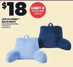 Loblaws Life at Home back rests offer