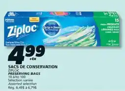IGA Ziploc preserving bags offer