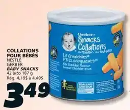 IGA Gerber baby snacks offer