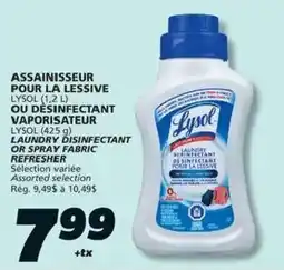IGA Lysol laundry disinfectant or spray fabric refresher offer