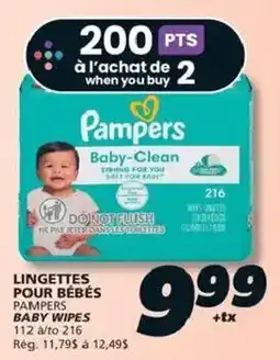 IGA Pampers baby wipes offer