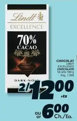 IGA Lindt excellence chocolate offer