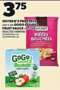 Loblaws Snyder's pretzels offer