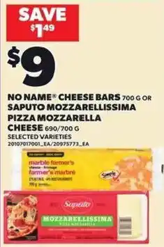 Loblaws No Name cheese bars offer