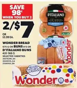 Loblaws Wonder bread offer
