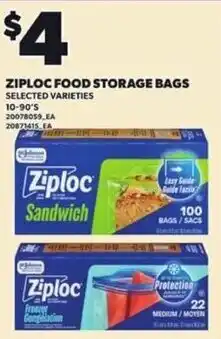 Loblaws Ziploc food storage bags offer