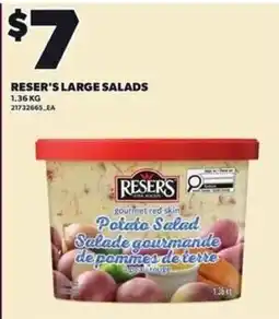 Loblaws Reser's large salads offer