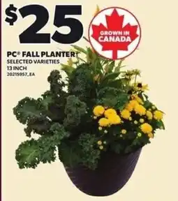 Loblaws PC fall planter offer