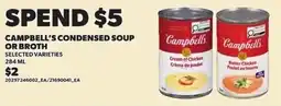 Loblaws Campbell's condensed soup or broth offer