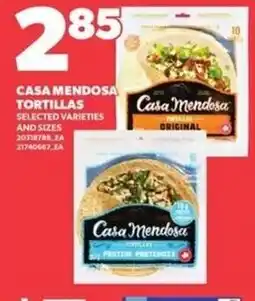 Loblaws Casa Mendosa tortillas offer
