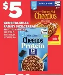 Loblaws General Mills family size cereal selected varieties offer