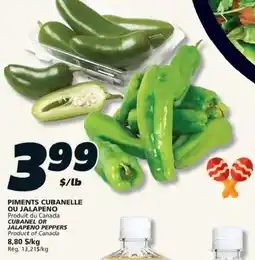 IGA Cubanel or jalapeno peppers offer