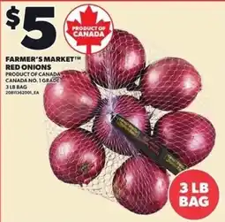 Loblaws Farmer's Market red onions offer