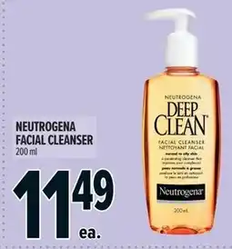 Metro Neutrogena facial cleanser offer