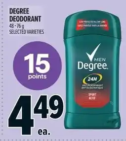 Metro Degree deodorant offer