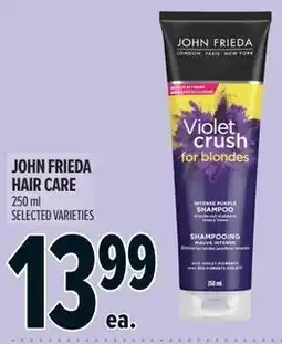 Metro John Frieda hair care offer
