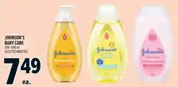 Metro Johnson's baby care offer