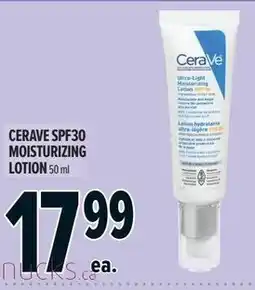 Metro CeraVe spf30 moisturizing lotion offer
