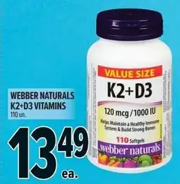 Metro Webber naturals k2+d3 vitamins offer