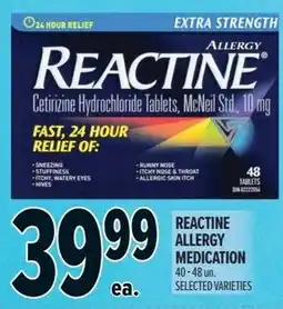 Metro Reactine allergy medication offer