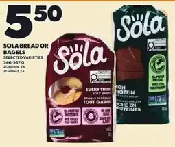 Loblaws Sola bread or bagels offer