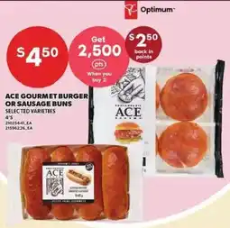 Loblaws Ace gourmet burger or sausage buns offer