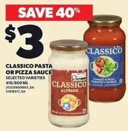 Loblaws Classico pasta or pizza sauce offer