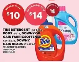 Loblaws Tide detergent pods 18-31's offer