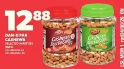Loblaws Dan-d pak cashews selected varieties offer