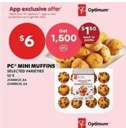 Loblaws PC mini muffins offer