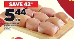 Loblaws Chicken Thighs Boneless, Skinless offer