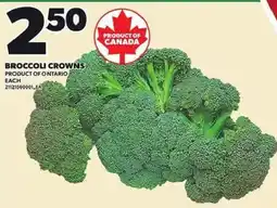Loblaws Broccoli Crowns offer