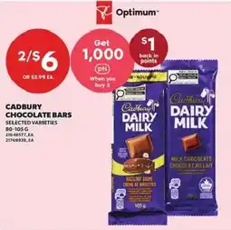 Loblaws Cadbury chocolate bars offer